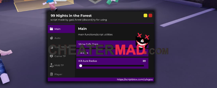 99 nights in the forest scripts and hacks - roblox auto farm, kill aura, aura distance 14 99 nights in the forest scripts and hacks