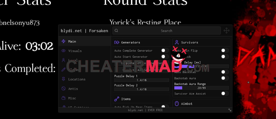 forsaken scripts and hacks - auto generator, esp, modifiers gui 2 forsaken scripts and hacks