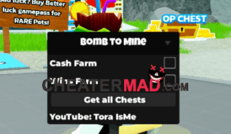 Tora Hub Bomb to Mine Script – Infinite Cash, Wins, Find Chests