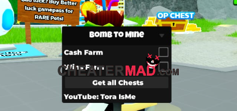 Tora Hub Bomb to Mine Script