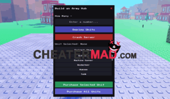 Build an Army Script – Infinite Money, Infinite Troops, Buy All Gui