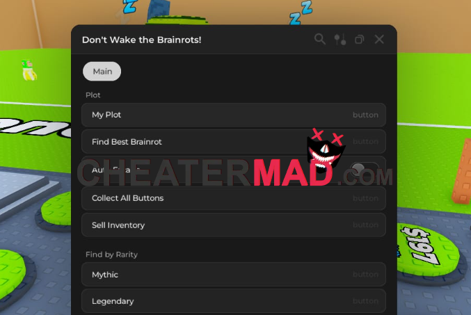 don't wake the brainrots scripts and hacks - auto steal, auto mythic, auto collect cash gui 6 don't wake the brainrots scripts and hacks