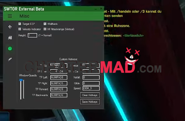 swtor external cheat: speedhack, teleport, esp & more! 1 swtor external cheat