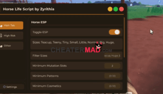 Horse Life Script: ESP, Auto Taming, Auto Farm Gui