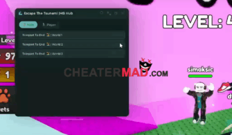 Escape The Tsunami Script – Op Auto Farm Wins, Infinity Jump Gui