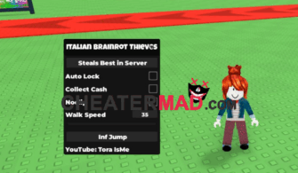 Italian Brainrot Thieves Script – Auto Lock Base, Collect Cash, Player Features Gui