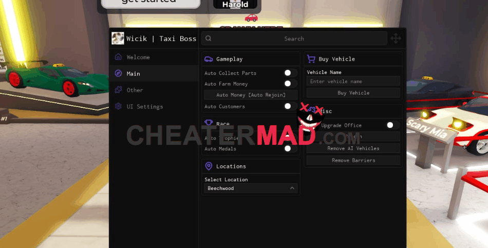 Wicik Hub Taxi Boss Script