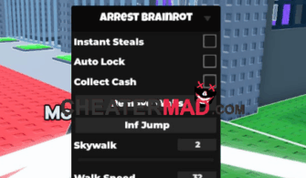 Arrest Brainrot Script: Instant Steal, Auto Lock, Collcet Cash