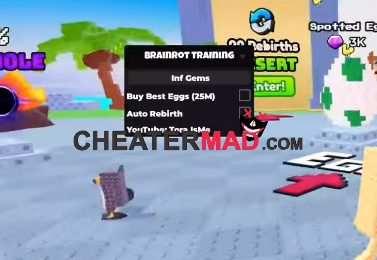 brainrot training evolution script: inf gems, auto rebirth and more 1 brainrot training evolution script