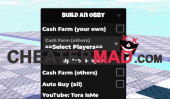 Build An Obby Script: Cash Farm, Update Players, Auto Buy Gui