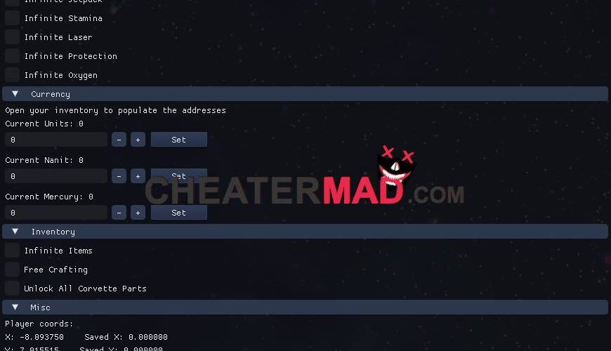 No Man's Sky Internal Cheat