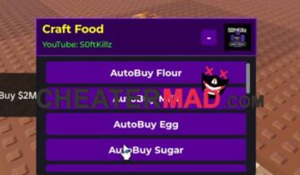 Craft Food Script – Roblox Keyless Auto Buy & More Gui