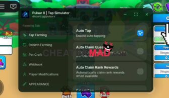 Tap Simulator Script – Auto Click, Auto Rebirth & Auto Buy GUI