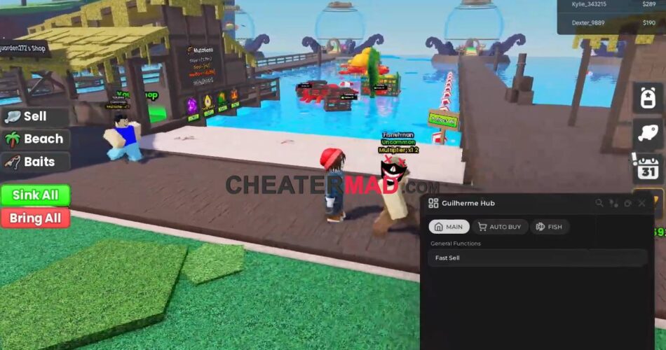 Cage Fishing Script GUI