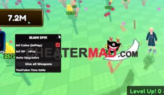 Blade Spin Script GUI – OP Infinite EXP & All Weapons Unlock
