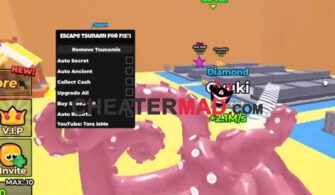 Escape Tsunami For Fish Script GUI – OP Remove Tsunami & Auto Farm