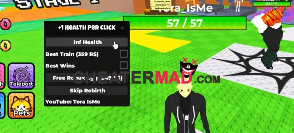 +1 Health Per Click Script