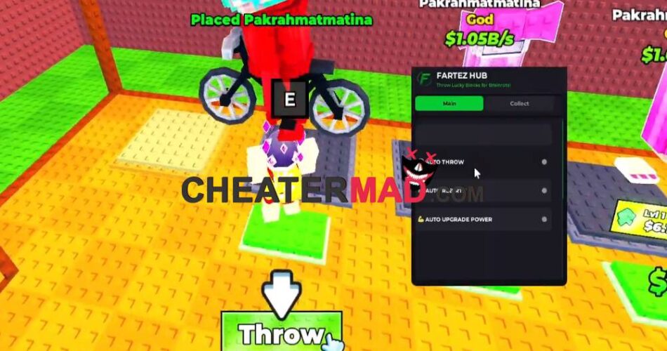 Throw Lucky Blocks for Brainrots Script