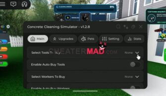 Concrete Cleaning Simulator Script – Auto Buy Tools, Auto Rebirth & More!