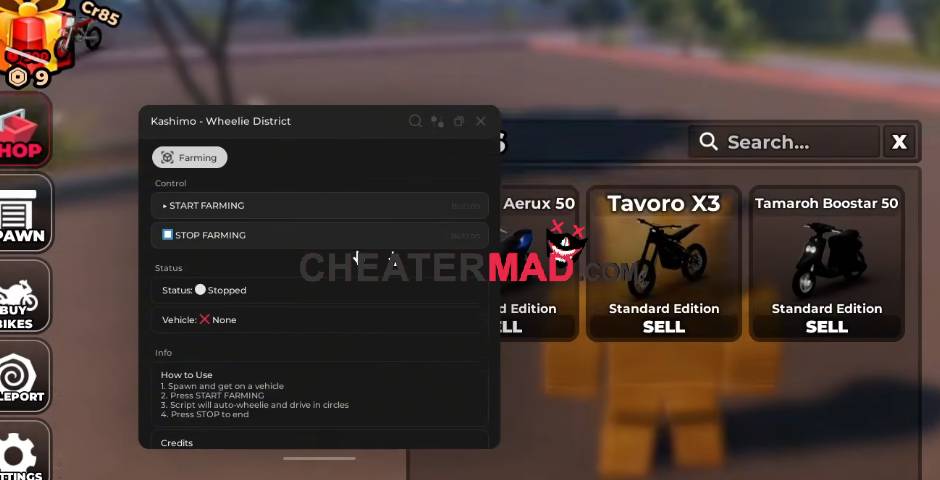 Wheelie District Script