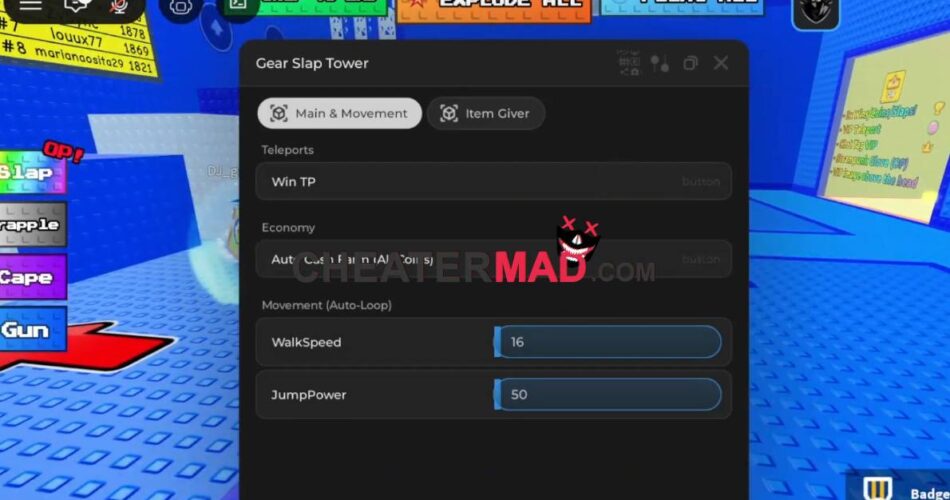 Gear Slap Tower Script