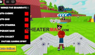 +1 Wings for Brainrots Script 2026: Auto Cosmic & Auto God GUI