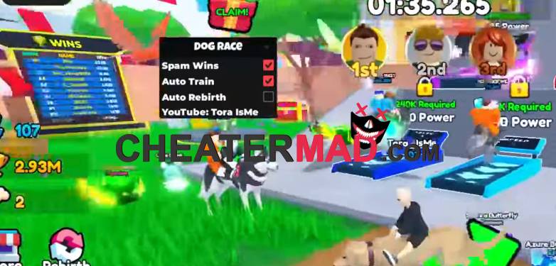 dog race script pastebin (auto train, auto rebirth, keyless) 1 dog race script