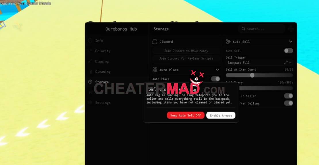 dig & clean script auto clean and buy gear 2026 1 dig & clean script