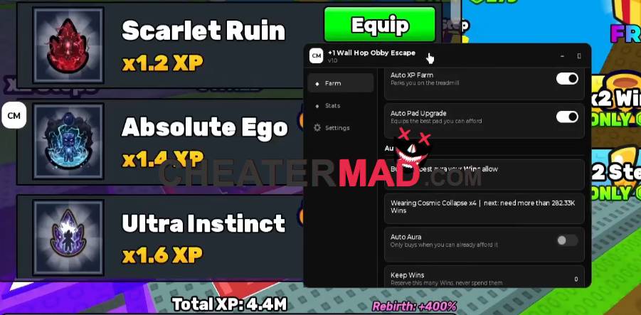 +1 wall hop obby escape script pastebin (auto rebirth, keyless) 1 +1 wall hop obby escape script