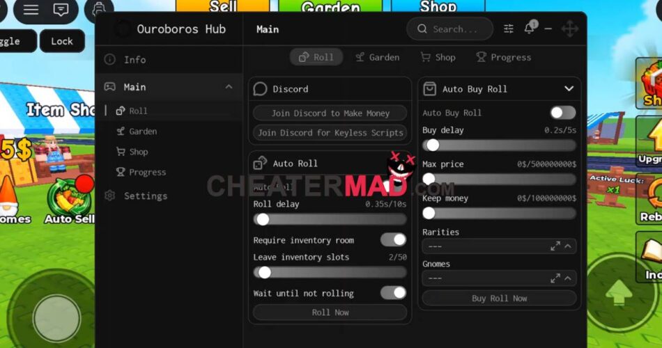 Roll A Gnome Script