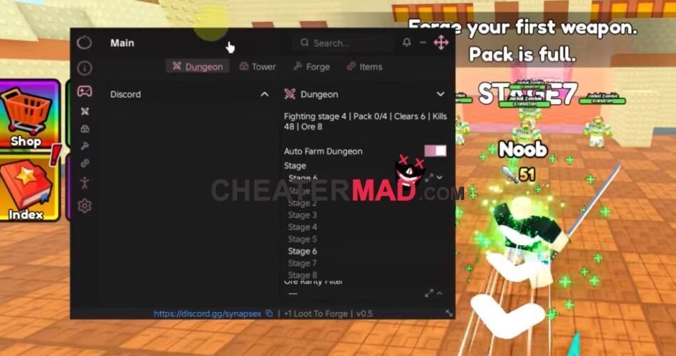 +1 Loot To Forge Script