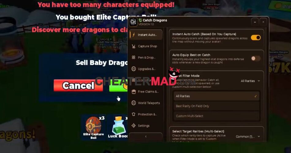 Catch Dragons To Defend Script