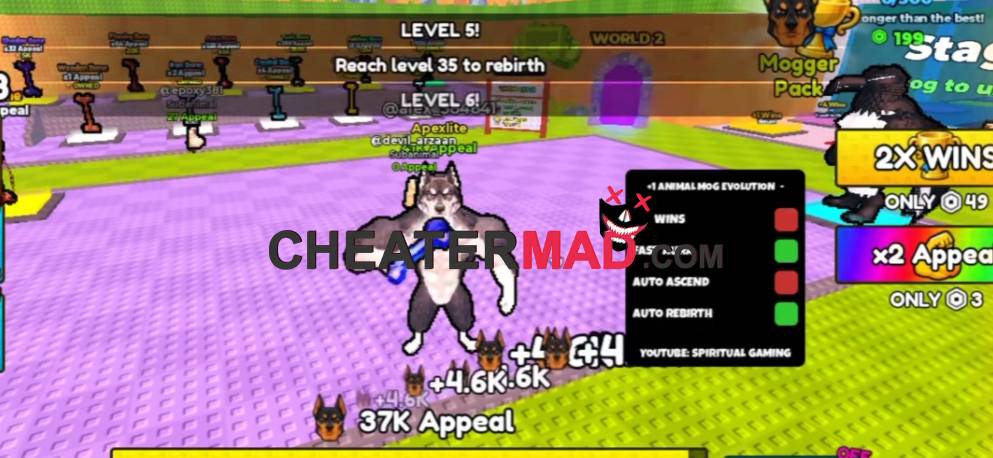 +1 animal mog evolution script pastebin (auto ascend, inf wins, keyless) 1 +1 animal mog evolution script
