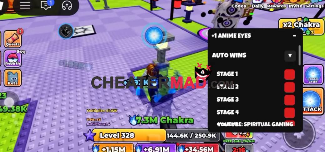+1 anime eyes script pastebin (auto rebirth, auto wins, keyless) 1 +1 anime eyes script