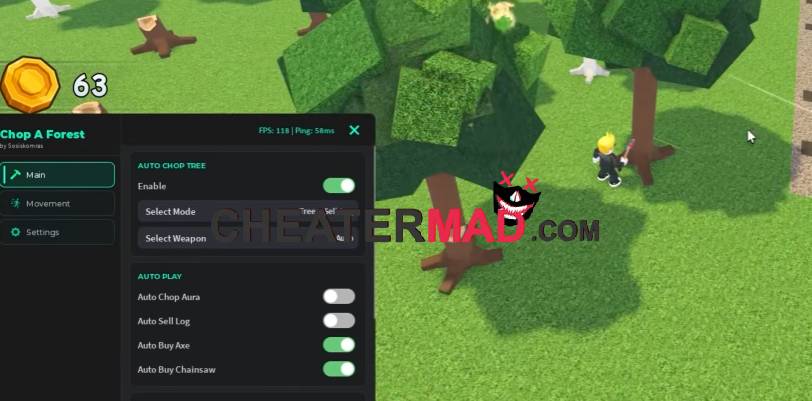 chop a forest script pastebin (auto chop tree, auto sell log, keyless) 1 chop a forest script
