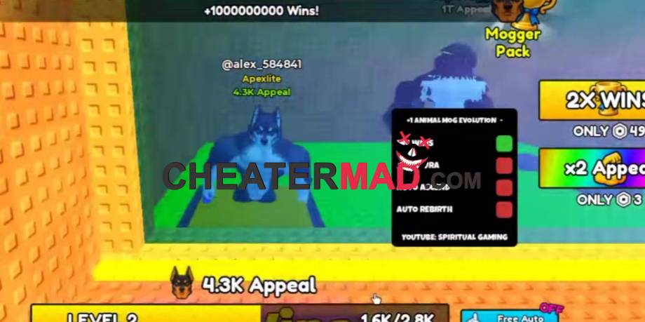 +1 Animal Mog Evolution Script